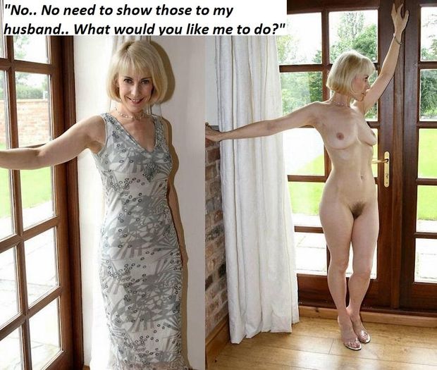 She's made to get nude.