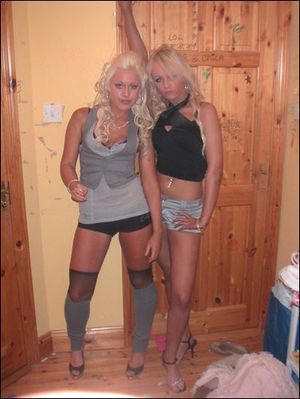 Blonde chav sluts