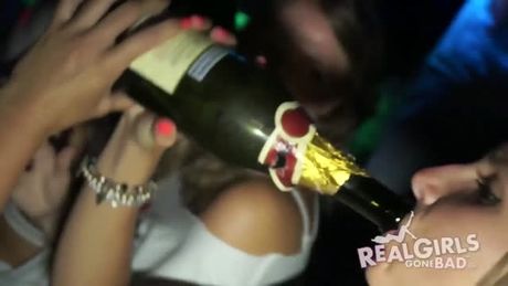 Teen amateurs with lil tits get hosed down at naughty party