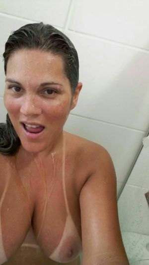 sassy, wet Mom in the Shower