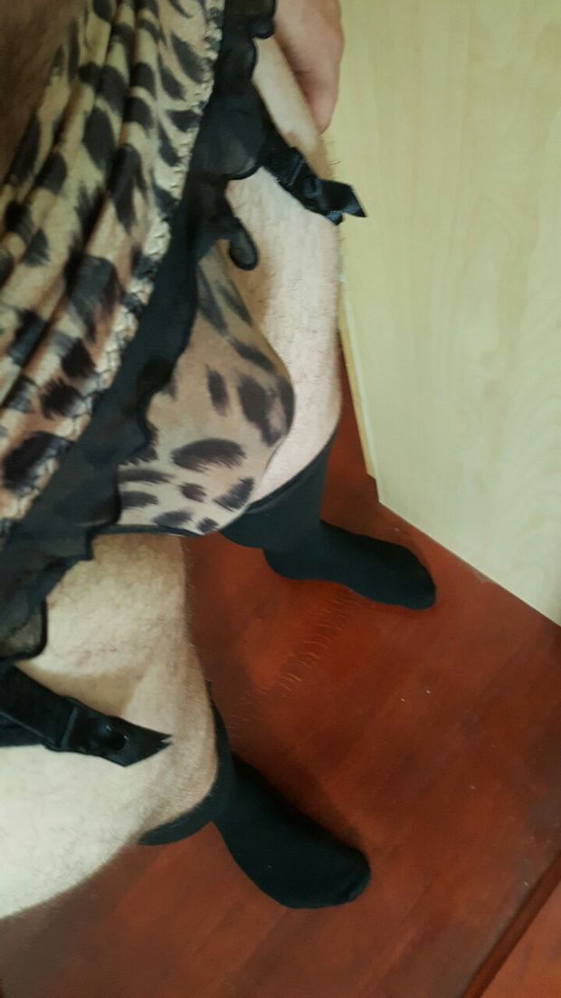Little nub in womens panties