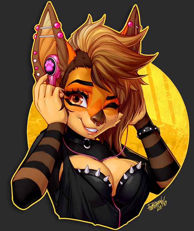 Furry bat by pollo-chan
