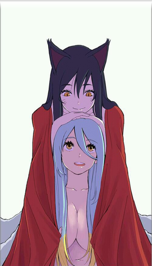 Ahri & Sona by ieung-isegae