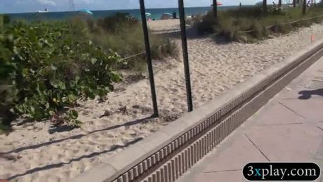 Curly hair babe sucks off and pounded for some money