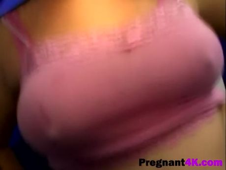 Bubbly pregnant wife looks sensational while riding dick