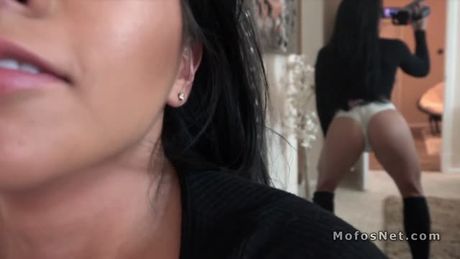 Petite Asian gets anal nailed pov