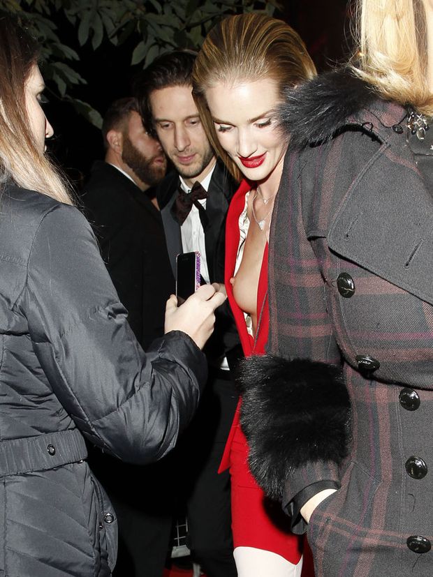 Rosie Huntington Whiteley Nipple Slip