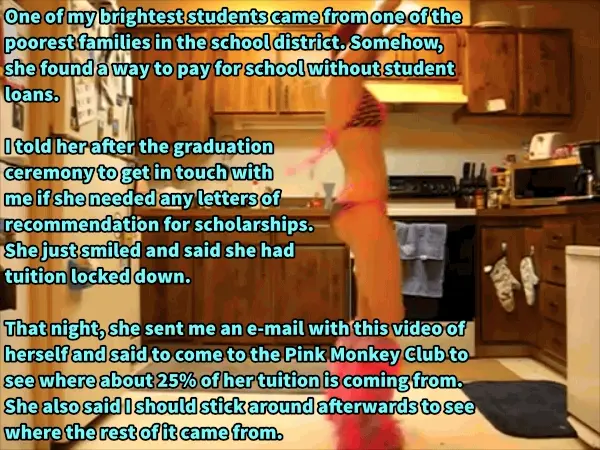 No student loans for her.