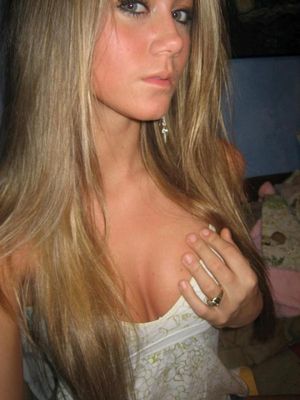 Gorgeous blonde selfie