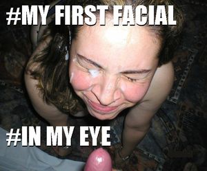 her first facial