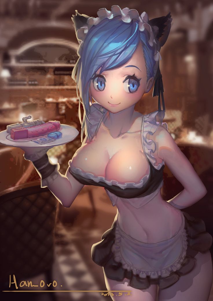 "Here is your order...a dildo, condom.... and me"~