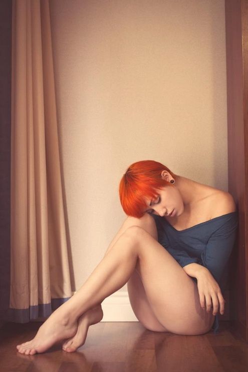 Sweet artistic lady