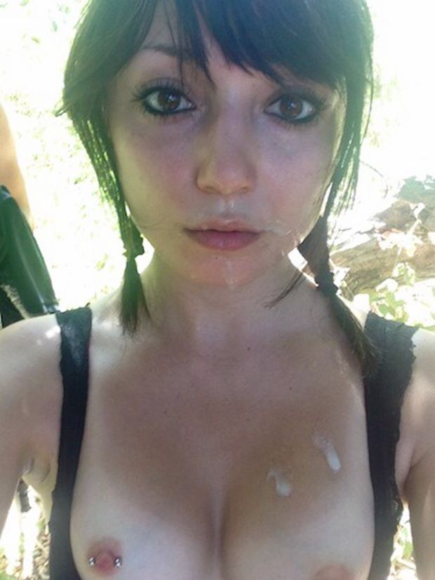 Cute lady cumshot