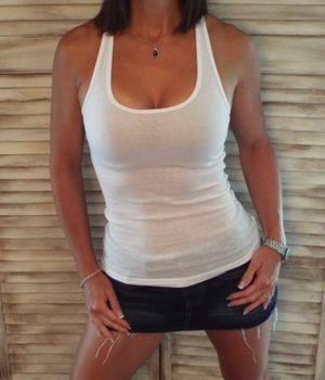 Cleavage-Fitted-Tank-Top-White-S-M-L