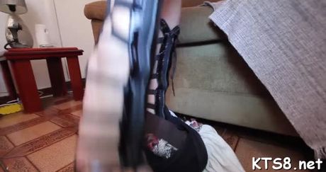 Tranny slut gets asshole split