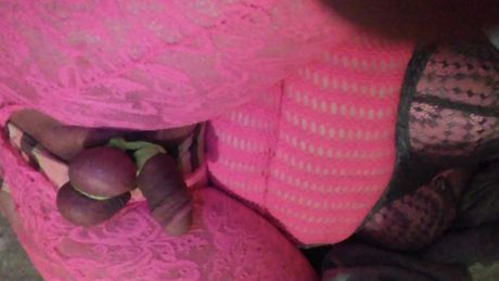 I want to cum in my own mouth and swallow with a funnel and then get bukkake. Soak my lingerie in cum
