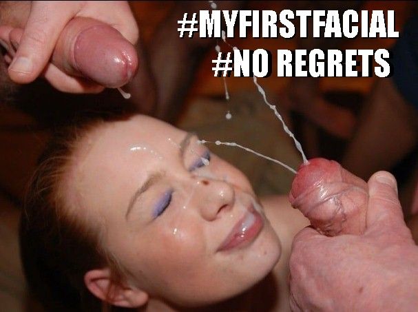 her first facial blasts