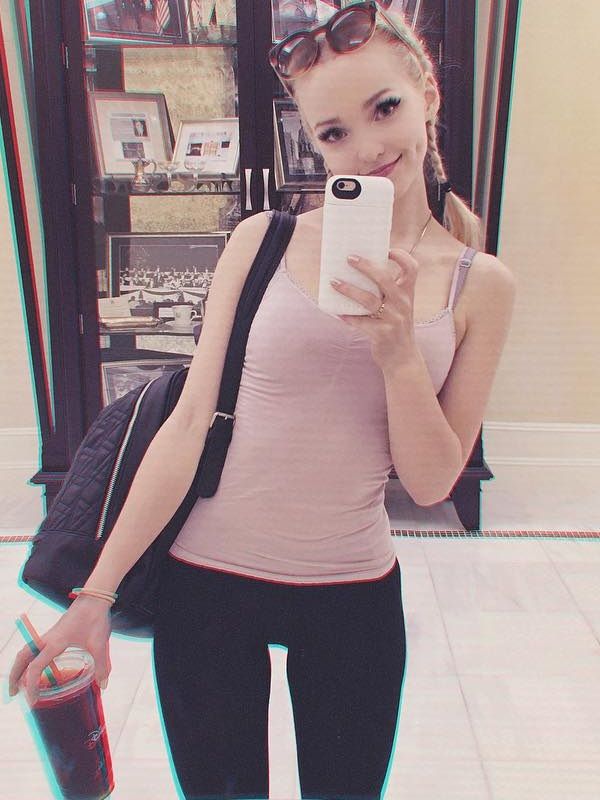 Dove Cameron wears sexy lingerie
