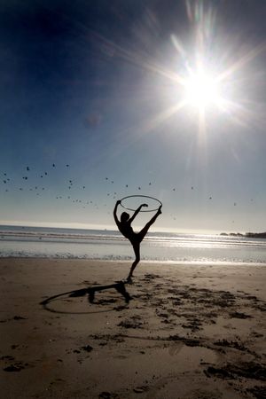 Artsy hula hoop photo