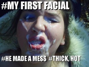 first facial is hot and messy