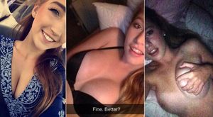 Three views of sexy teen