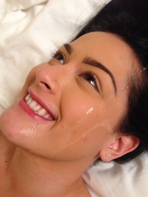 Katrina Jade Taking cum with a smile