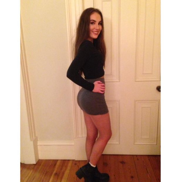 Sexy legs in skirt