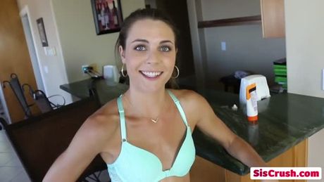 Step Sis Ally Tate Gets Pierced Pussy Stuffed