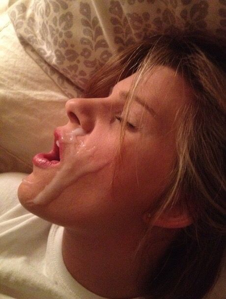 Big, thick facial for hottie