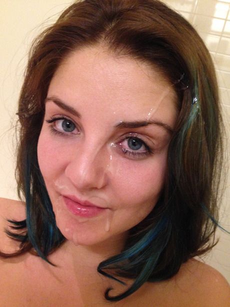 Cum on face & hair