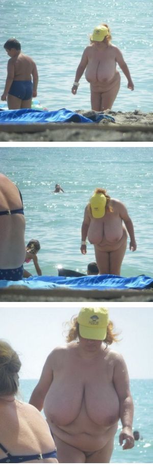 Huge beach tits