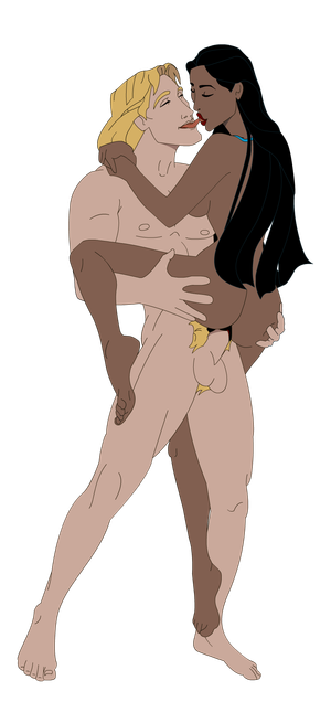 Pocahontas and John Smith cultural exchange
