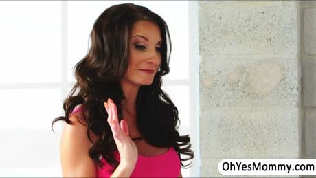 Teen Elena and her bf are cuddling. Her stepmom Silvia is attracted to the guy. She sneaks out to suck his dick then Elena busts her stepmom