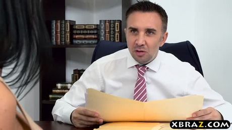 Best lawyer in town needs some busty anal convincing