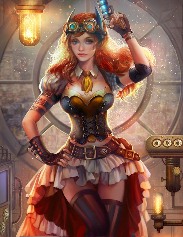batgirl steam punk style by jiuge