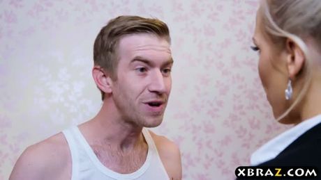 Huge boobs MILF ass rammed by her big dick masseur