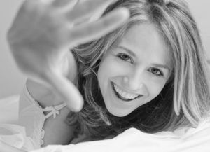 Smiling cutie in lingerie