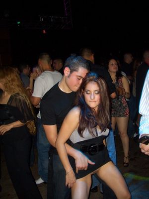 She is exposed by her boyfriend at the dance.