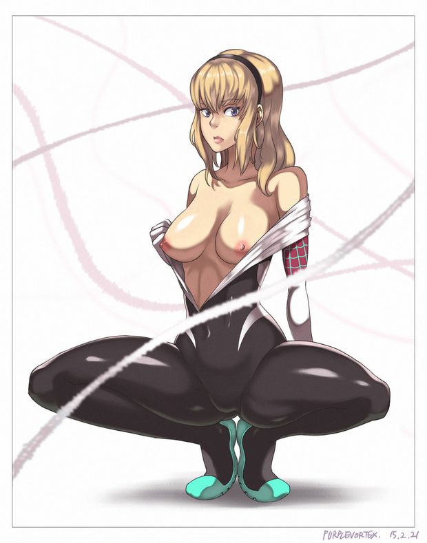Spidergwen topless