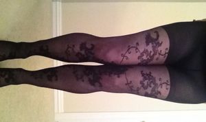 she is gone weekend and I wearing my favorite hose