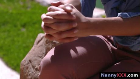 Slender body babysitter nailed real hard