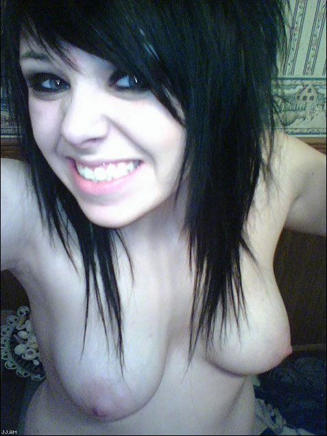 Adorable emo teen