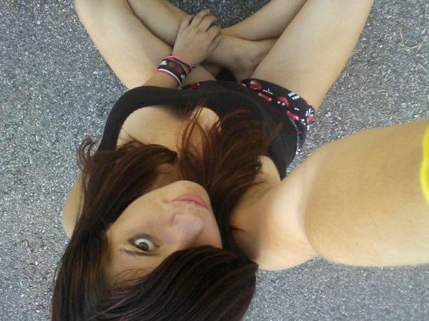 Beautiful emo selfie