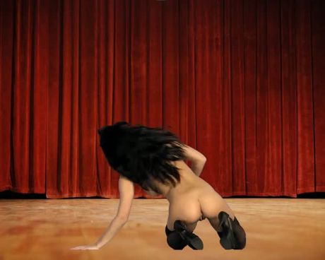 Lucy Li nude on stage