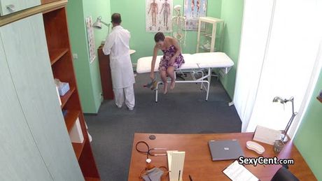 Doctor demonstrating sex to patient