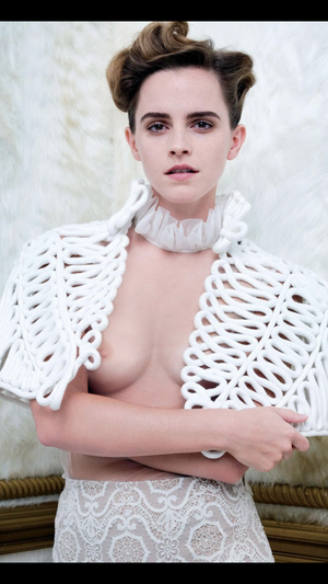 Terrible hair, nice tit