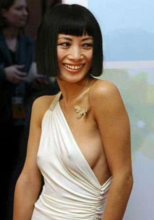 Nipples through of Bai Ling