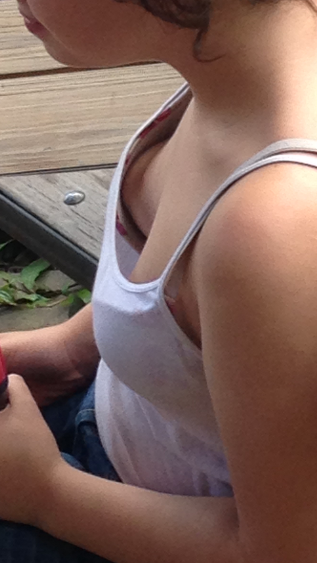 Puffy nipple slip