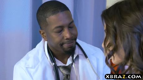 Black doctor gets lucky with two babes who want to fuck him