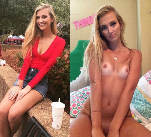 Small titted blonde